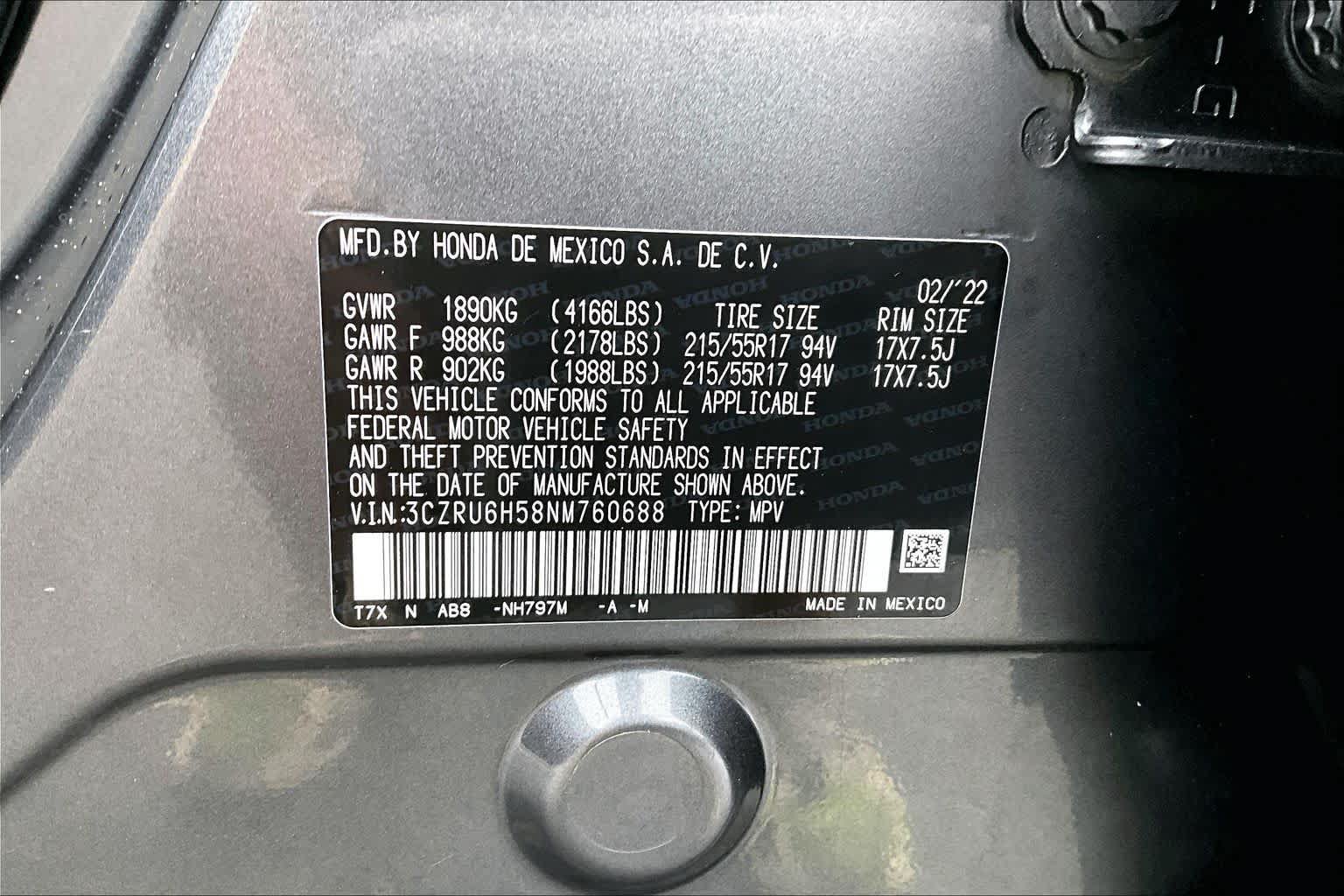 Used 2022 Honda HR-V EX image 37