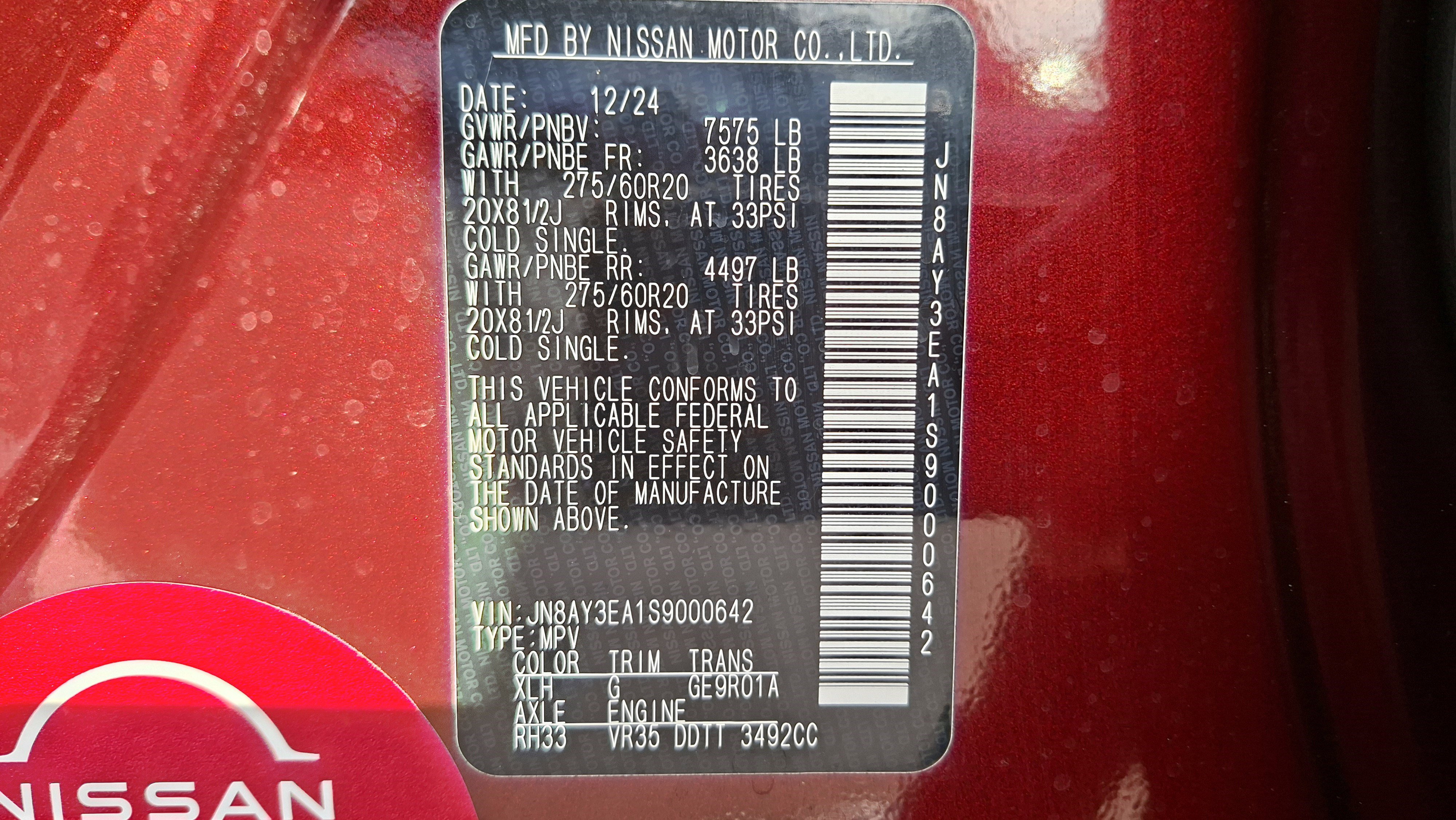 Certified 2025 Nissan Armada Platinum image 27