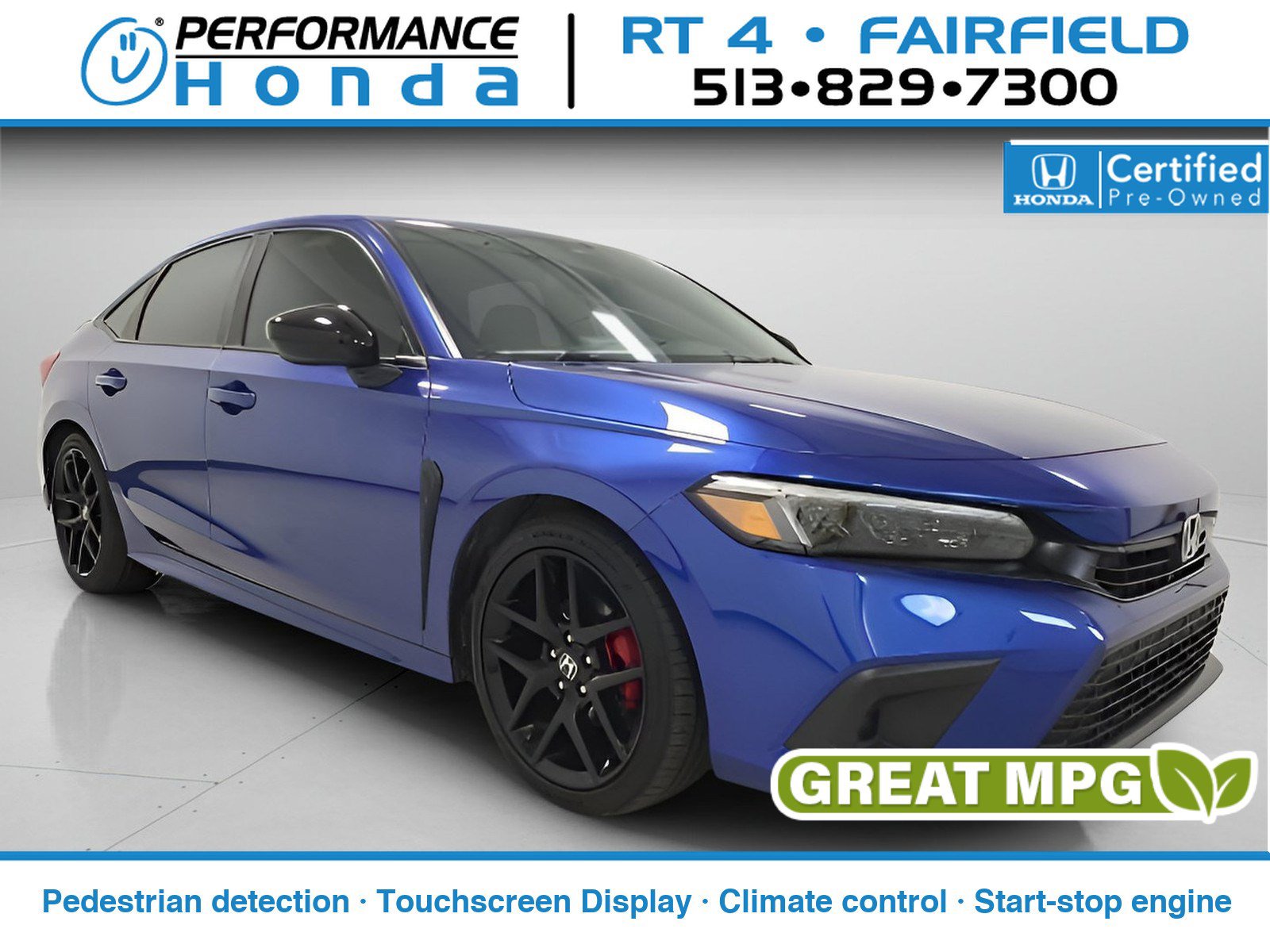 Certified 2023 Honda Civic Sport