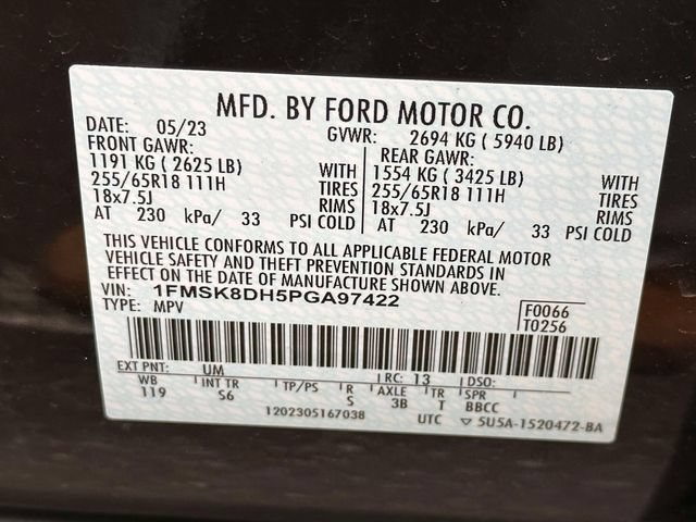 Used 2023 Ford Explorer XLT w/ Equipment Group 202A AWD/4WD image 32
