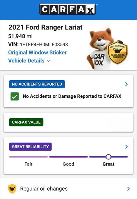 Used 2021 Ford Ranger Lariat w/ Tremor Off-Road Package AWD/4WD image 6