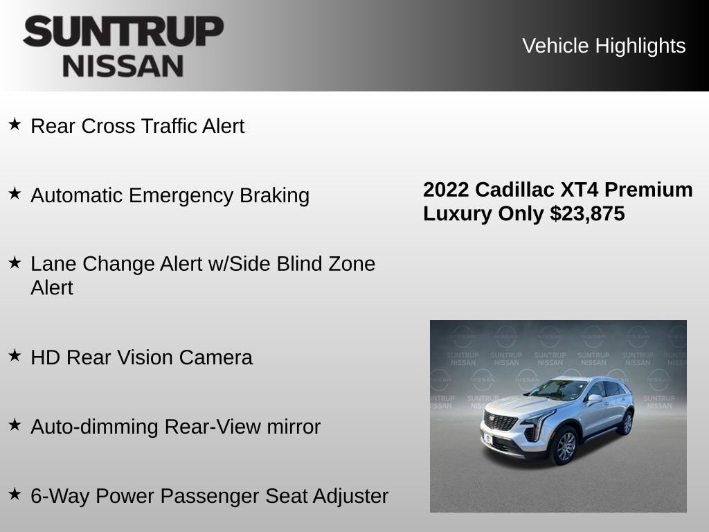 Used 2022 Cadillac XT4 Premium Luxury w/ Safety Alert Package AWD/4WD image 23