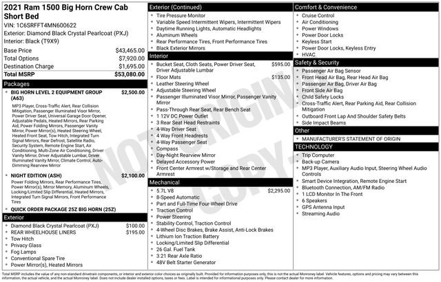 Used 2021 RAM 1500 Big Horn AWD/4WD image 23