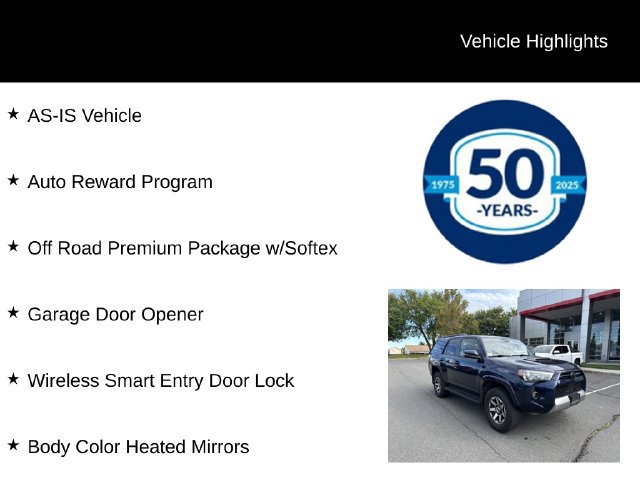 Used 2020 Toyota 4Runner TRD Off-Road Premium w/ Moonroof Package AWD/4WD image 5