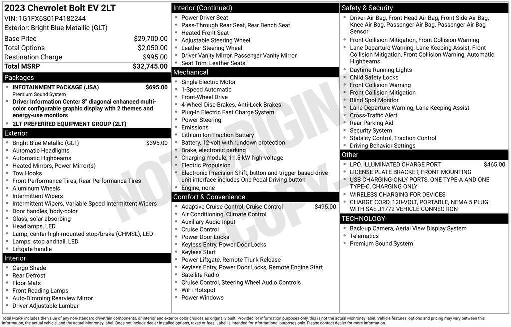 Certified 2023 Chevrolet Bolt LT w/ Infotainment Package image 4