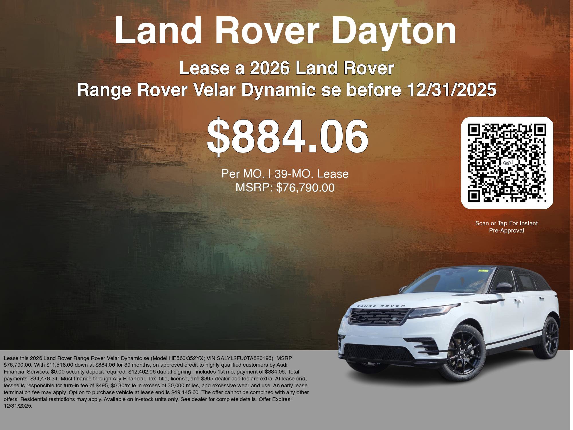 New 2026 Land Rover Range Rover Velar Dynamic SE image 3