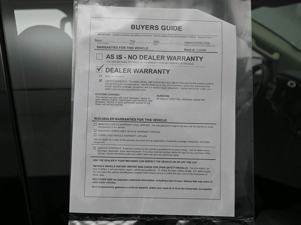 Used 2023 Nissan Titan SV image 32