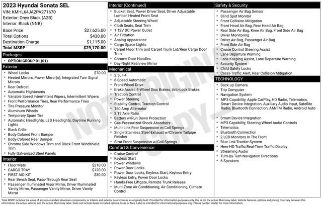 Used 2023 Hyundai Sonata SEL FWD image 4