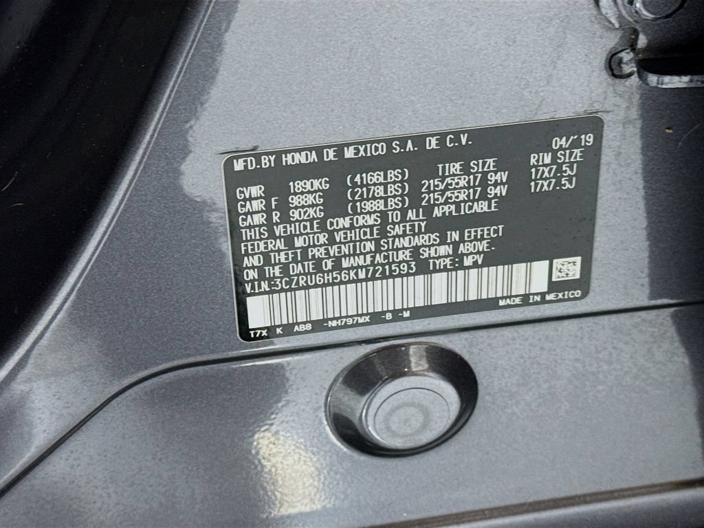 Certified 2019 Honda HR-V EX image 35