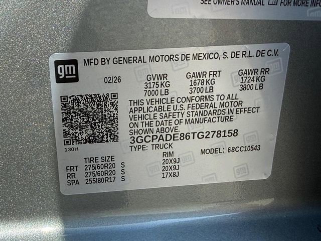 New 2026 Chevrolet Silverado 1500 RST w/ Convenience Package II RWD image 20