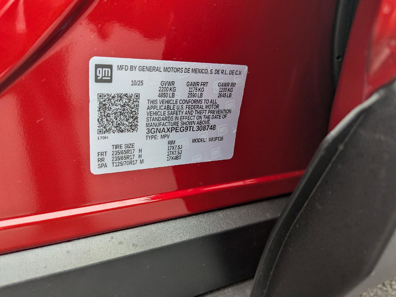 New 2026 Chevrolet Equinox LT w/ Convenience Package II image 59