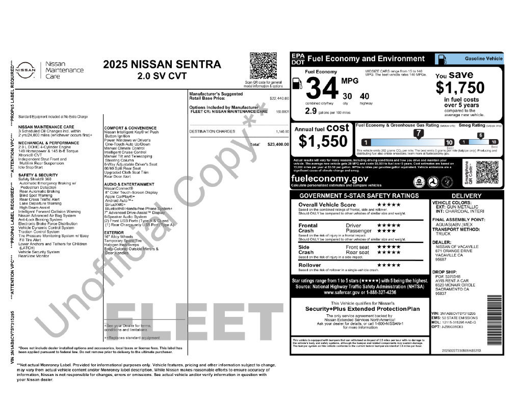 Used 2025 Nissan Sentra SV FWD image 4