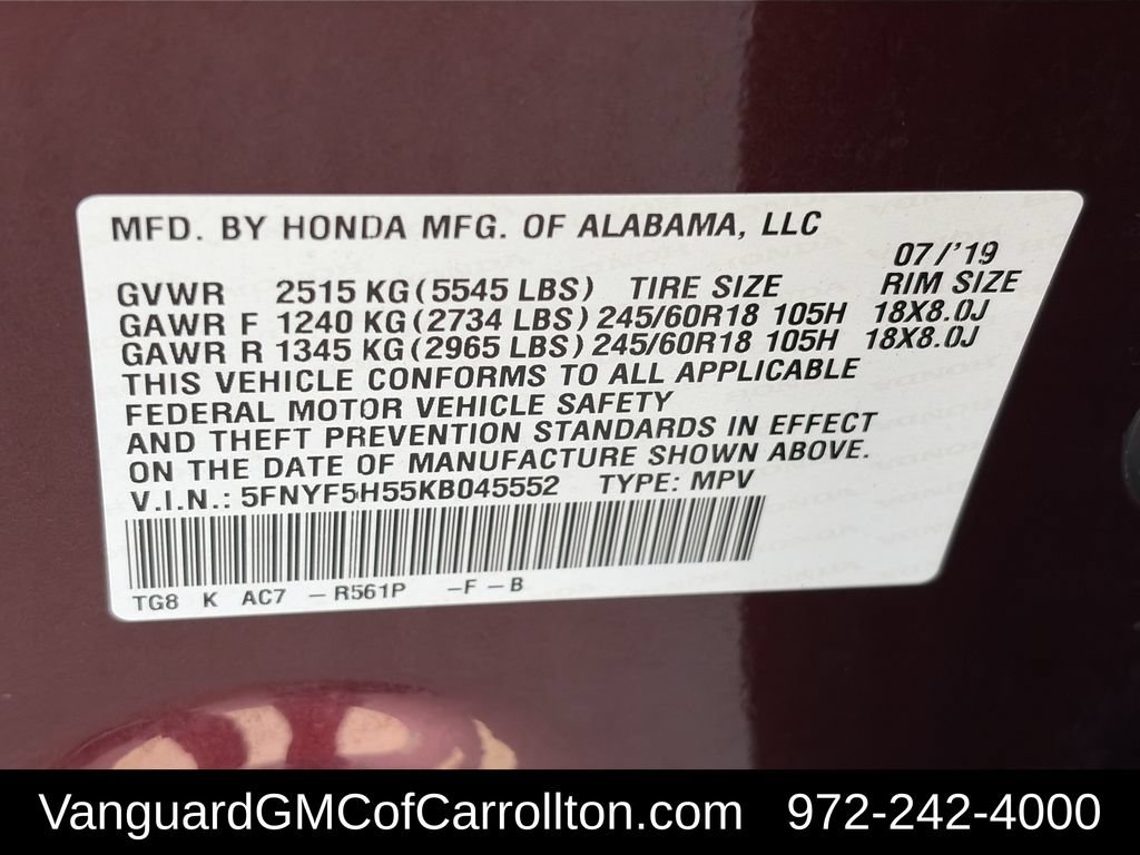 Used 2019 Honda Pilot EX-L image 29