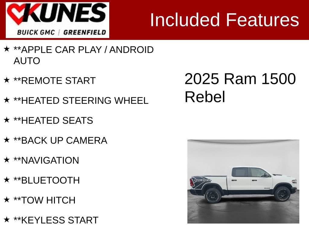 Used 2025 RAM 1500 Rebel AWD/4WD image 2