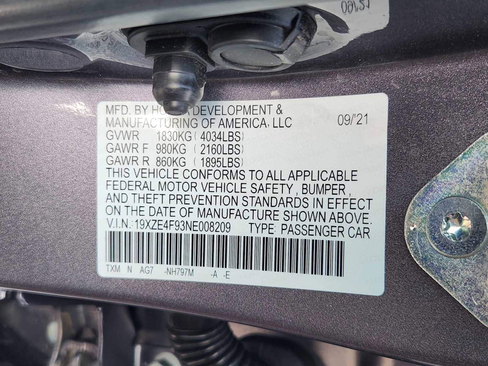 Certified 2022 Honda Insight Touring image 34