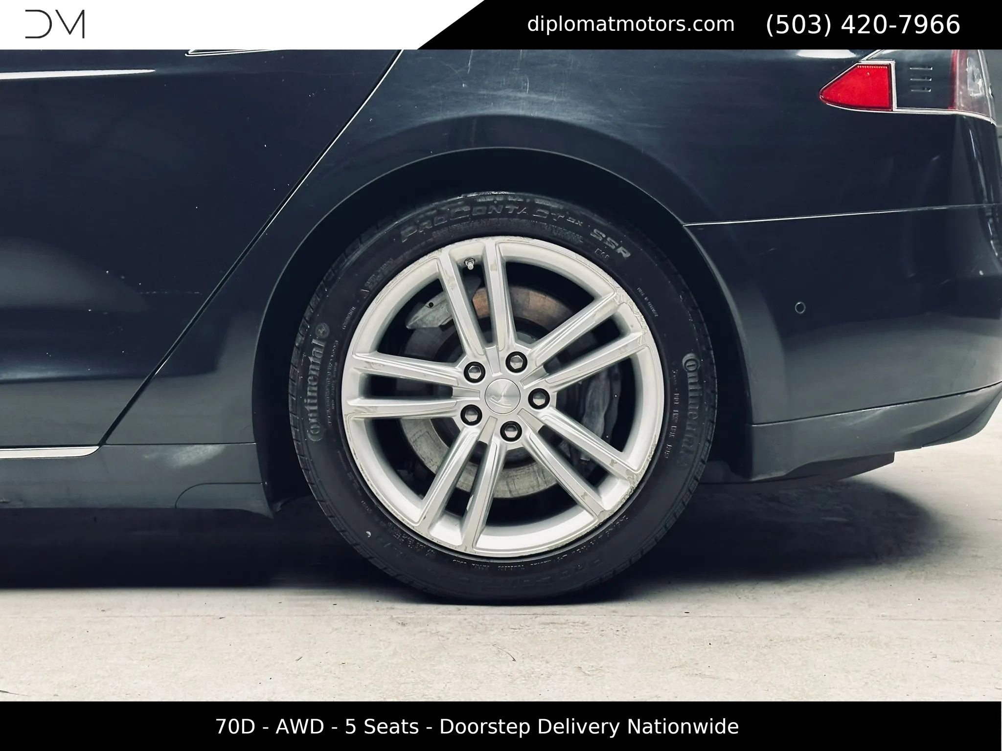 Used 2015 Tesla Model S 70D AWD/4WD image 38