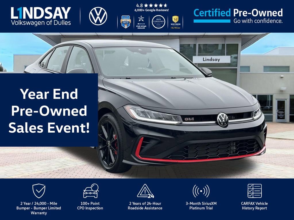 Certified 2025 Volkswagen Jetta GLI Autobahn w/ GLI Black Package image 1