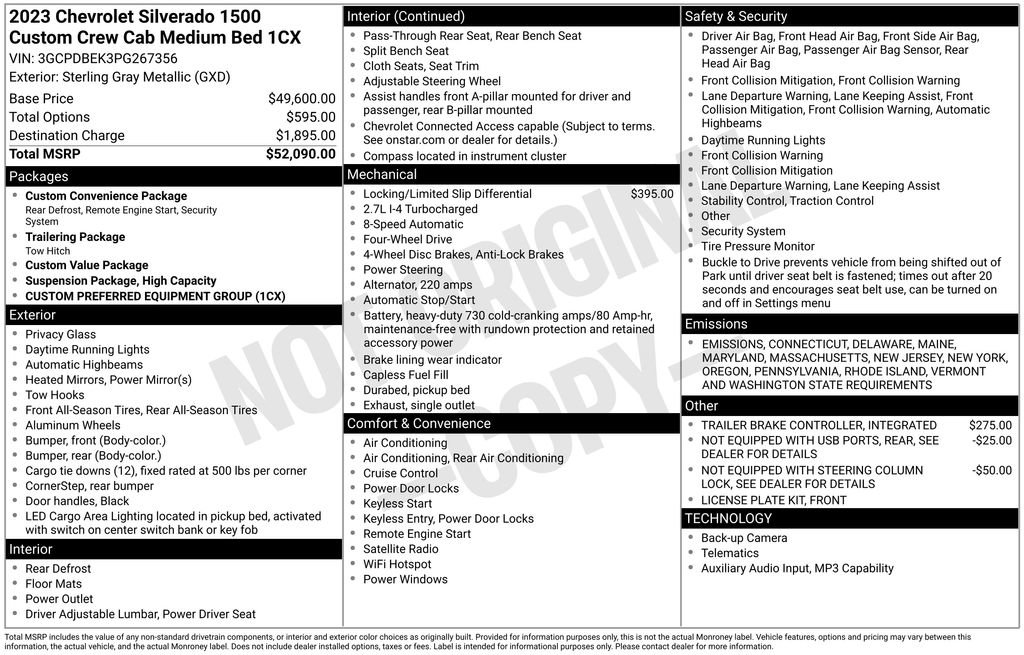 Used 2023 Chevrolet Silverado 1500 Custom image 39