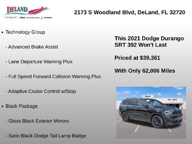 Used 2021 Dodge Durango SRT w/ Technology Group AWD/4WD image 7