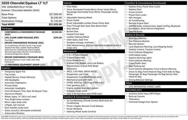 Used 2020 Chevrolet Equinox LT image 23