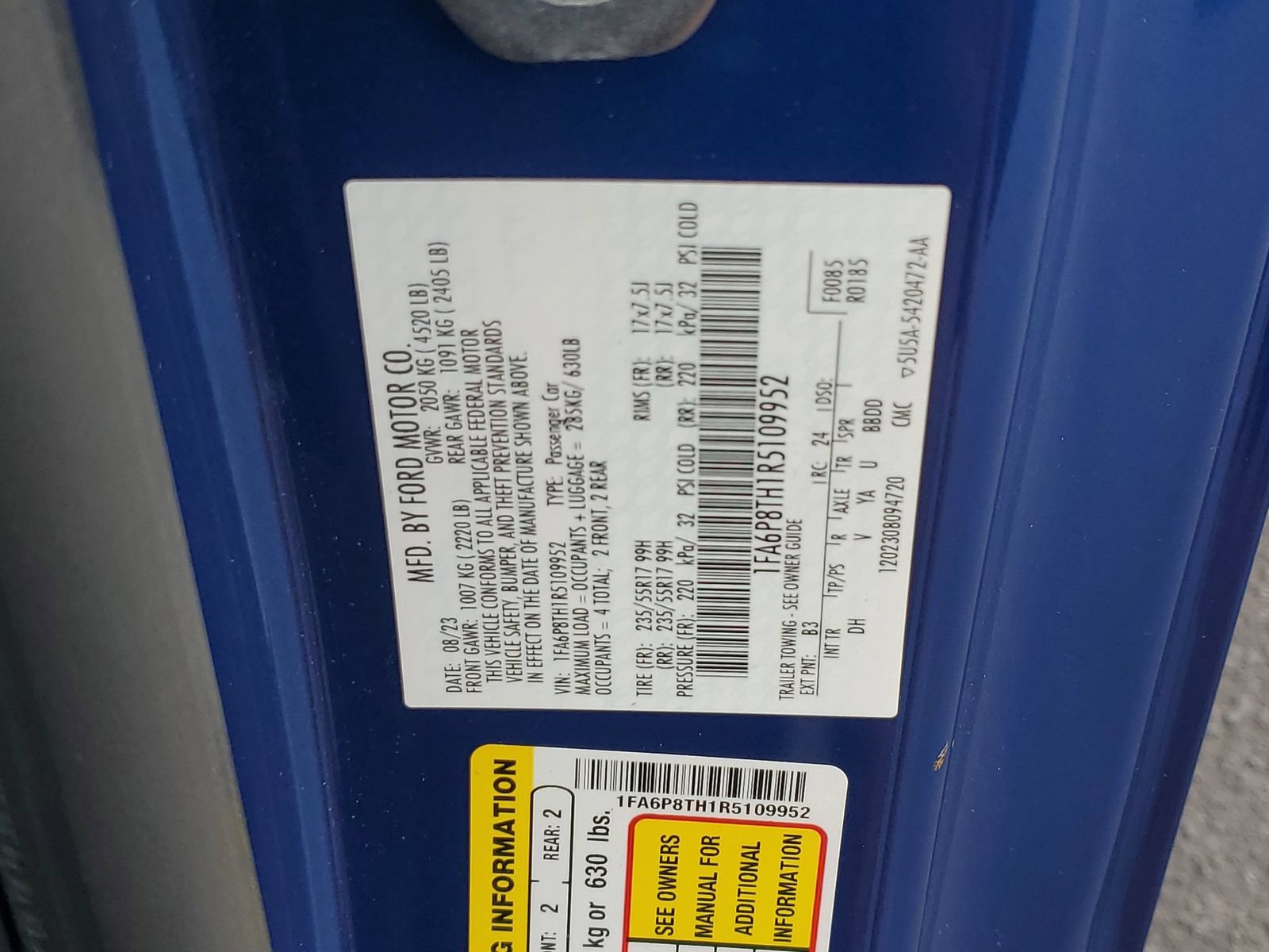 Certified 2024 Ford Mustang Coupe RWD image 25