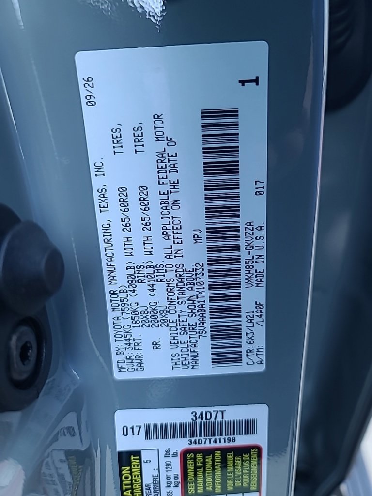 New 2026 Toyota Sequoia Platinum AWD/4WD image 45