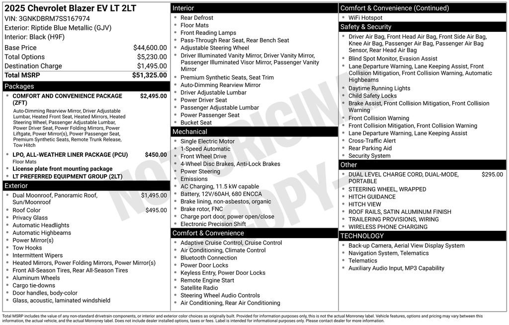 Used 2025 Chevrolet Blazer EV LT FWD image 37
