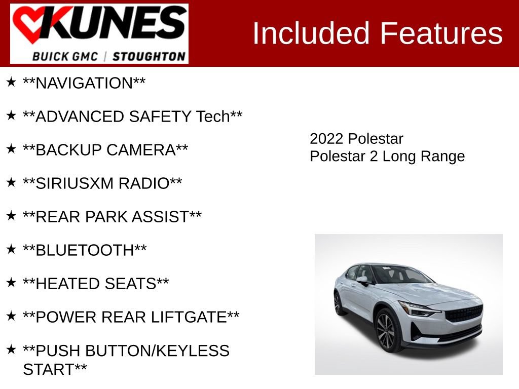 Used 2022 Polestar Polestar 2 FWD image 2