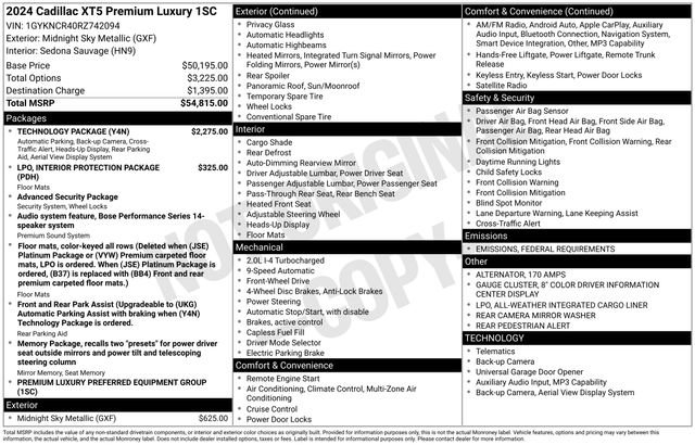 Used 2024 Cadillac XT5 Premium Luxury w/ Technology Package video 2