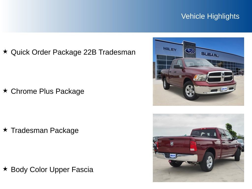 Used 2019 RAM 1500 Tradesman w/ Chrome Plus Package RWD image 5