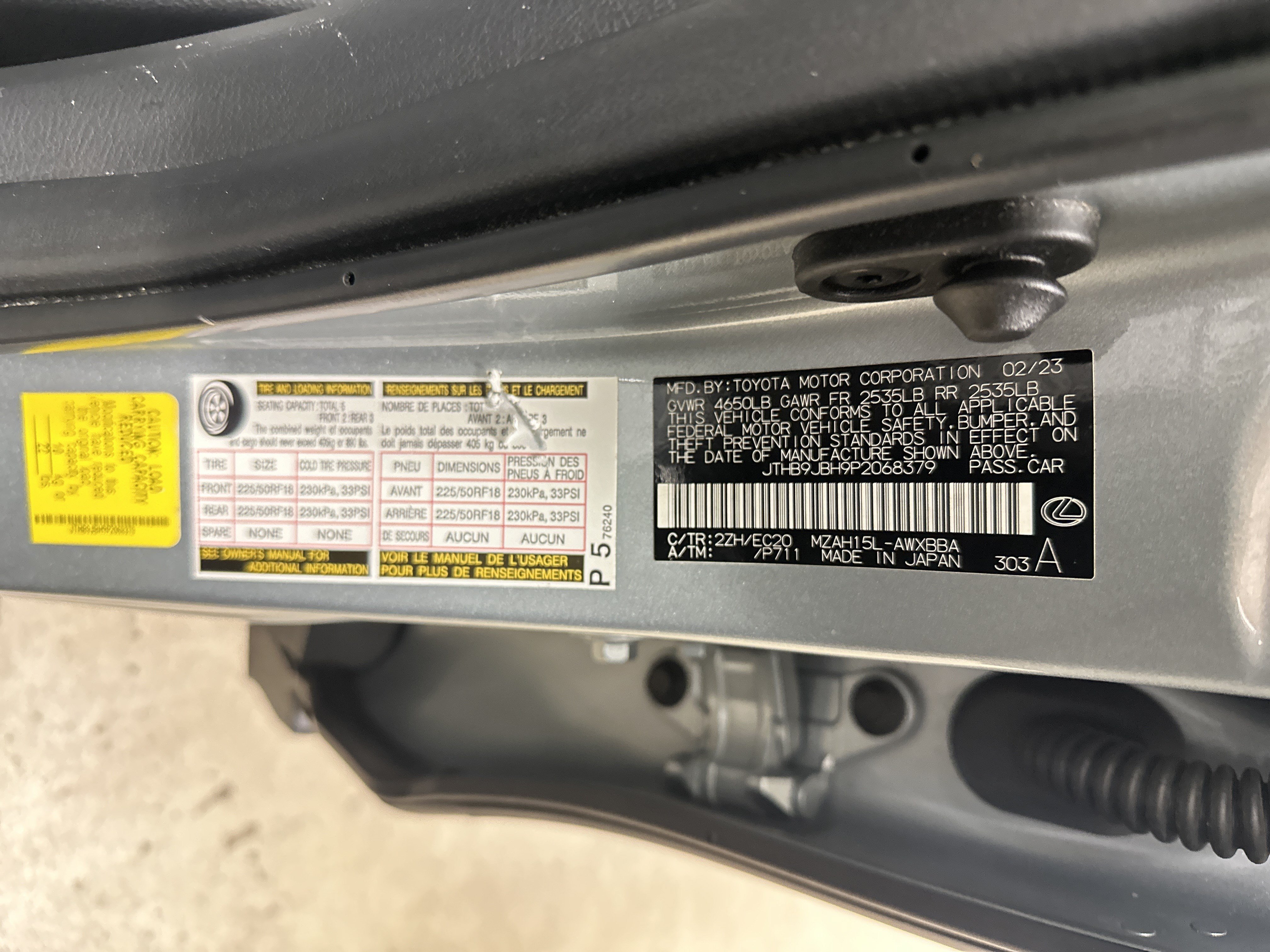 Certified 2023 Lexus UX 250h F Sport w/ Accessory Package (Z2) AWD/4WD image 35