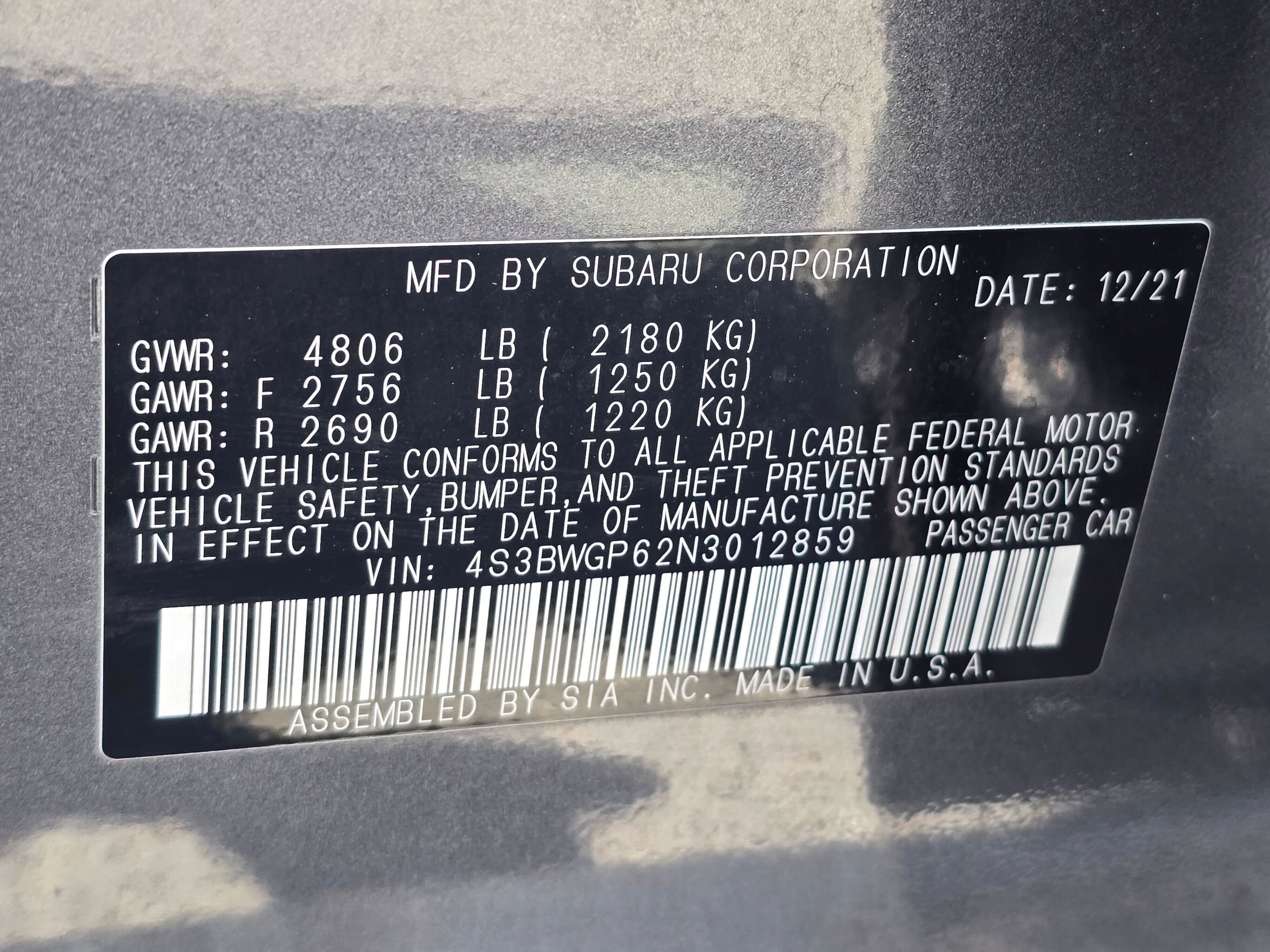Used 2022 Subaru Legacy Touring XT AWD/4WD image 31