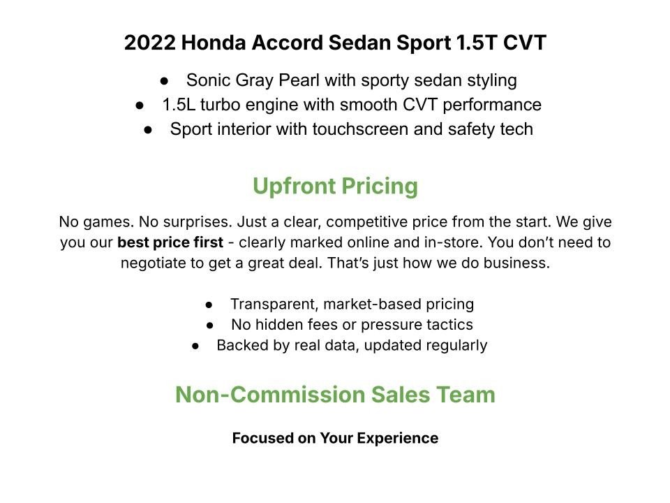 Used 2022 Honda Accord Sport image 3