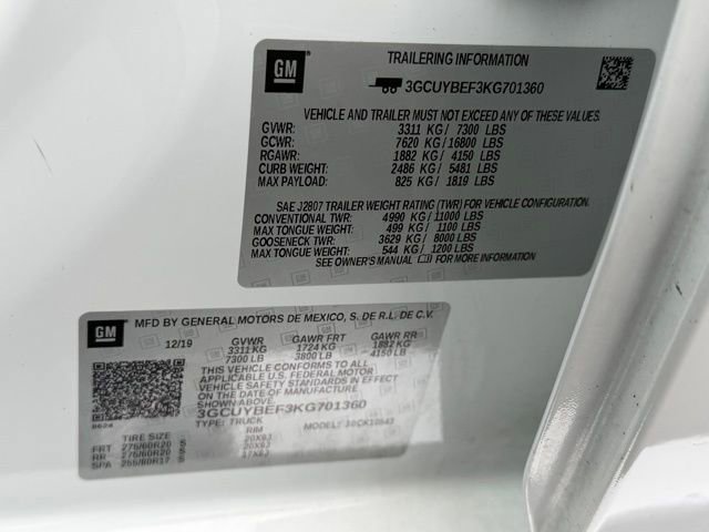 Certified 2019 Chevrolet Silverado 1500 Custom w/ Custom Max Trailering Package image 23