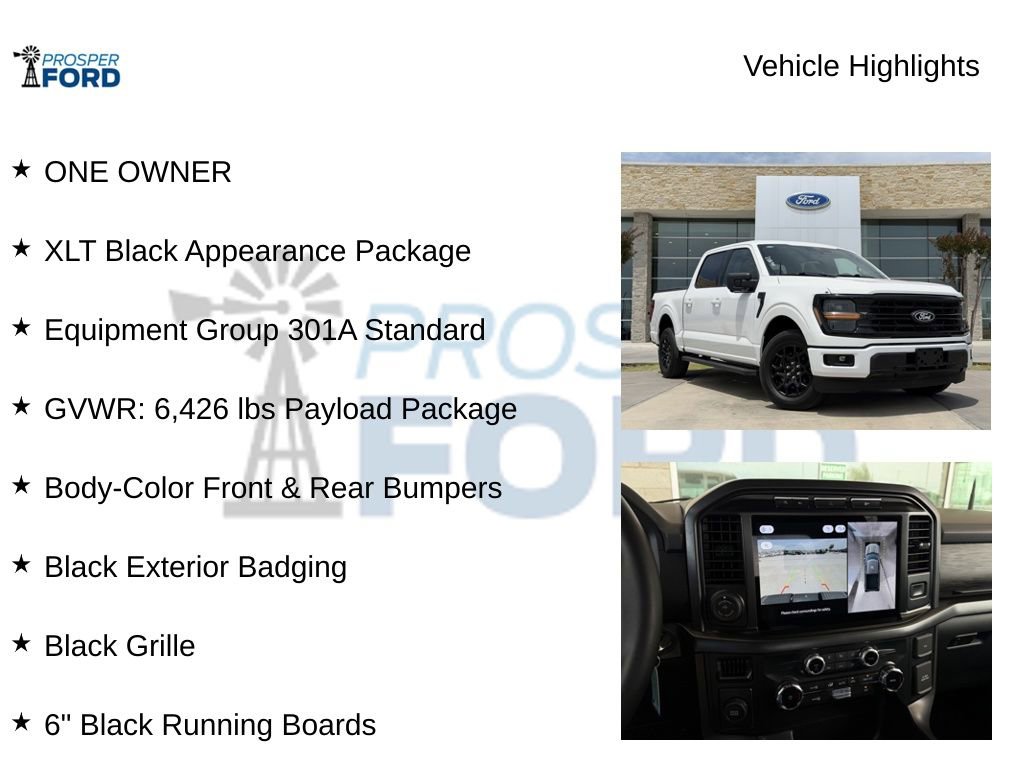 Used 2024 Ford F150 XLT w/ XLT Black Appearance Package RWD image 5