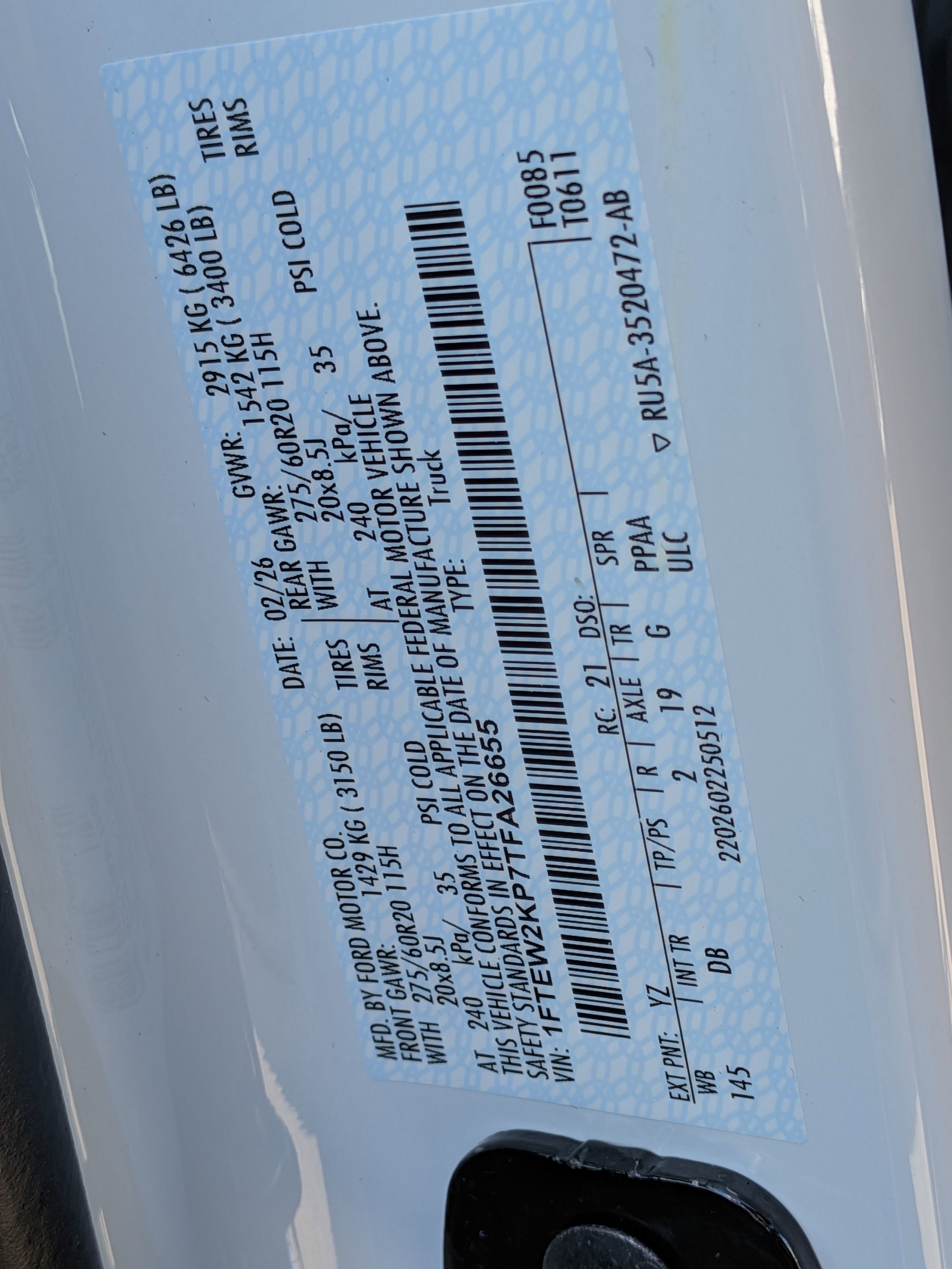 New 2026 Ford F150 STX w/ Equipment Group 200A image 33