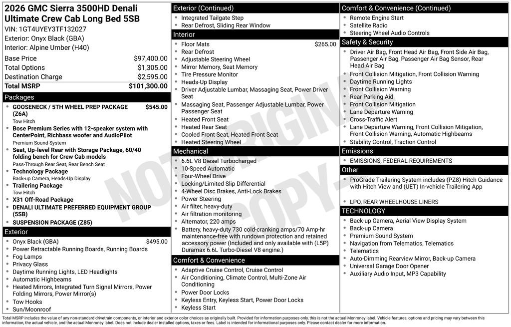 New 2026 GMC Sierra 3500 Denali Ultimate image 10