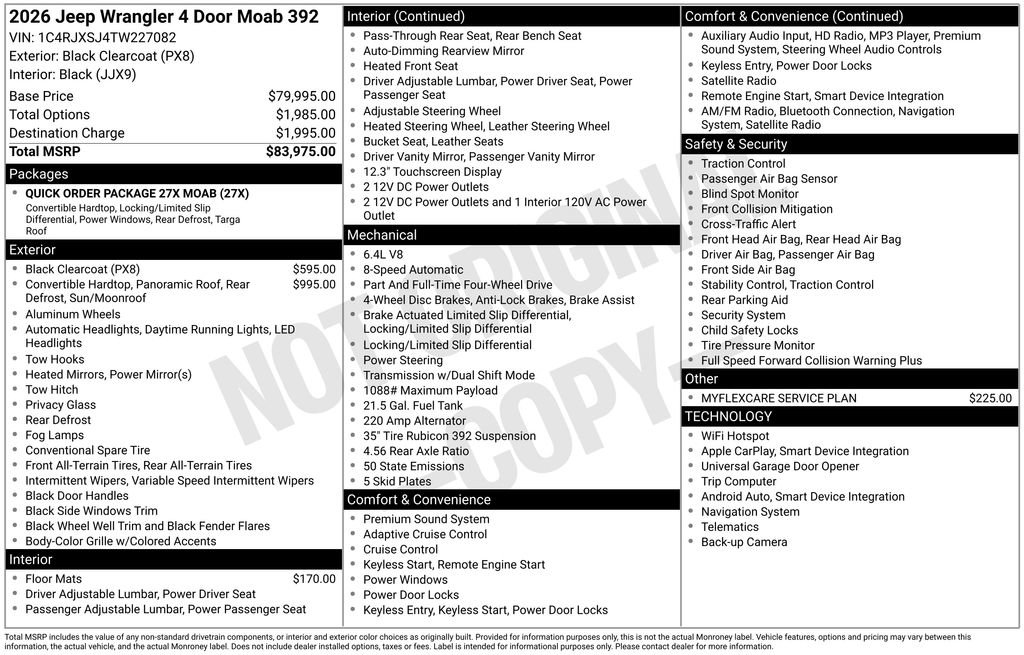 New 2026 Jeep Wrangler Unlimited Rubicon 392 image 9