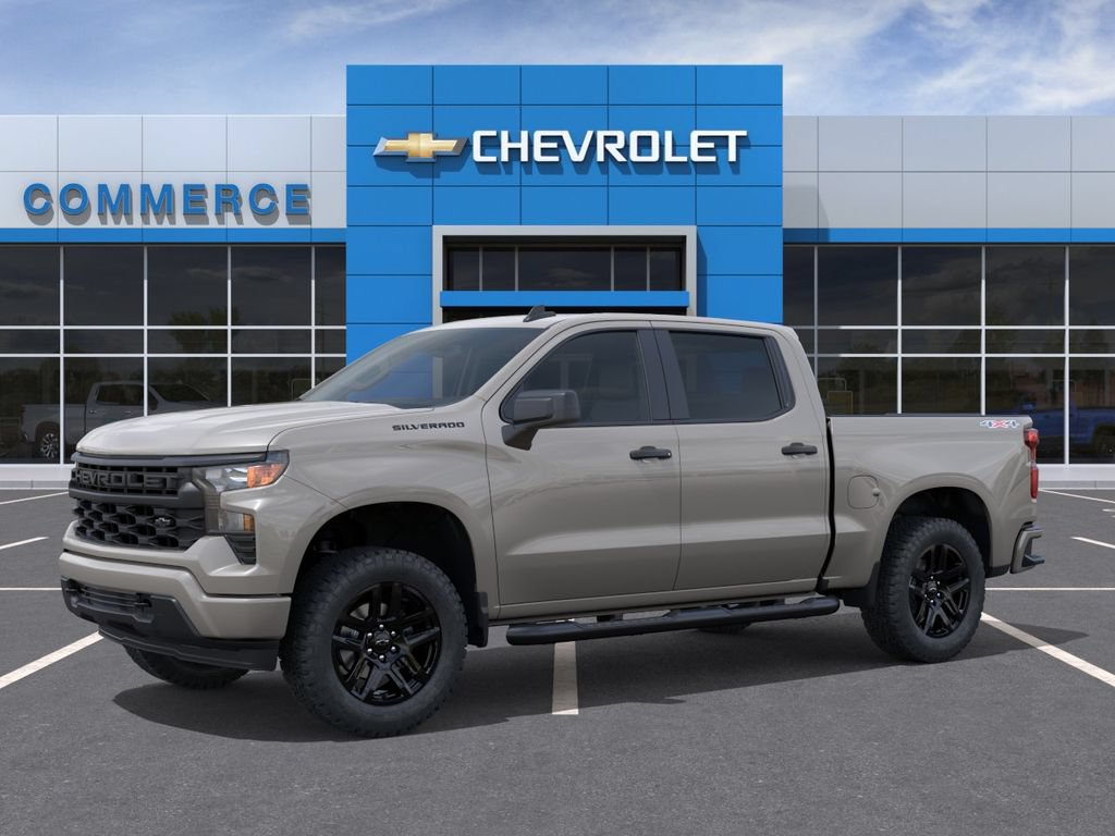 New 2026 Chevrolet Silverado 1500 Custom w/ Turbomax Blackout Package AWD/4WD video 2
