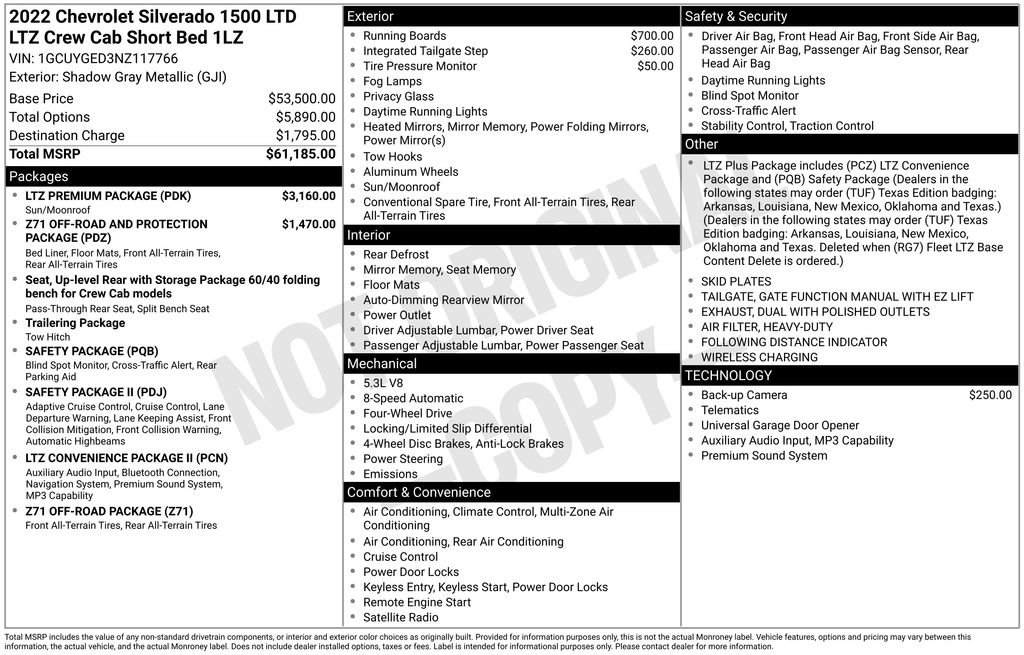 Used 2022 Chevrolet Silverado 1500 LTZ w/ LTZ Premium Package image 2