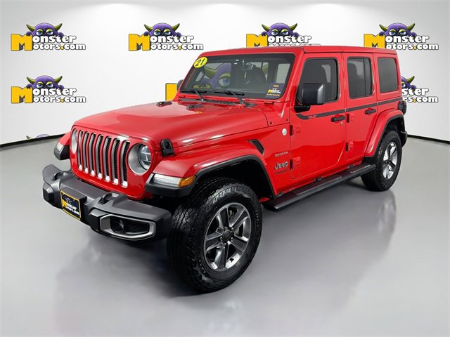 Used 2021 Jeep Wrangler Unlimited Sahara w/ Uconnect 4C Nav & Sound Group