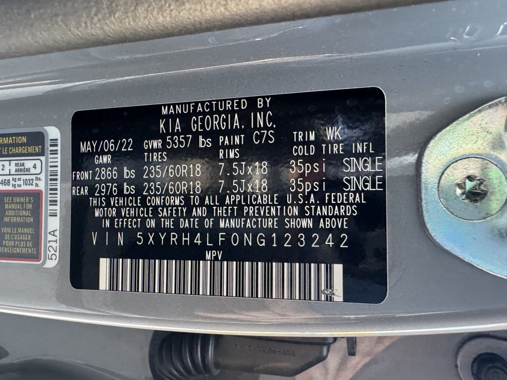 Used 2022 Kia Sorento EX w/ Panoramic Sunroof Package FWD image 44
