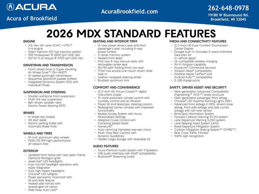 New 2026 Acura MDX w/ Technology Package image 4