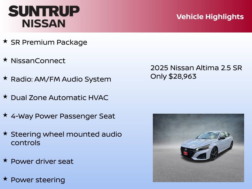 New 2025 Nissan Altima 2.5 SR image 8