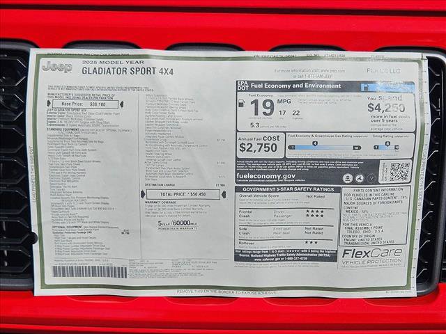 New 2025 Jeep Gladiator Sport image 17