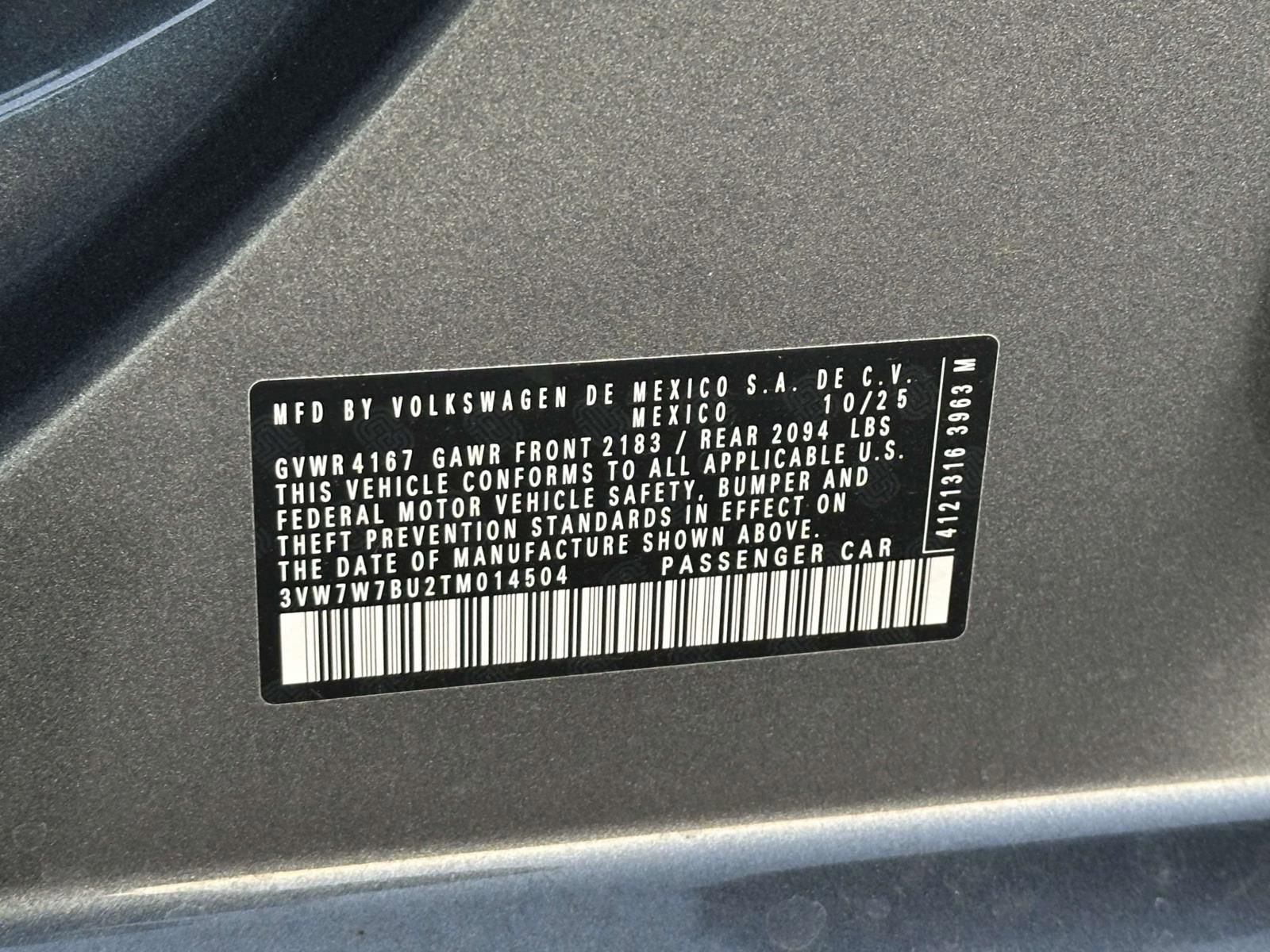 New 2026 Volkswagen Jetta SE image 16