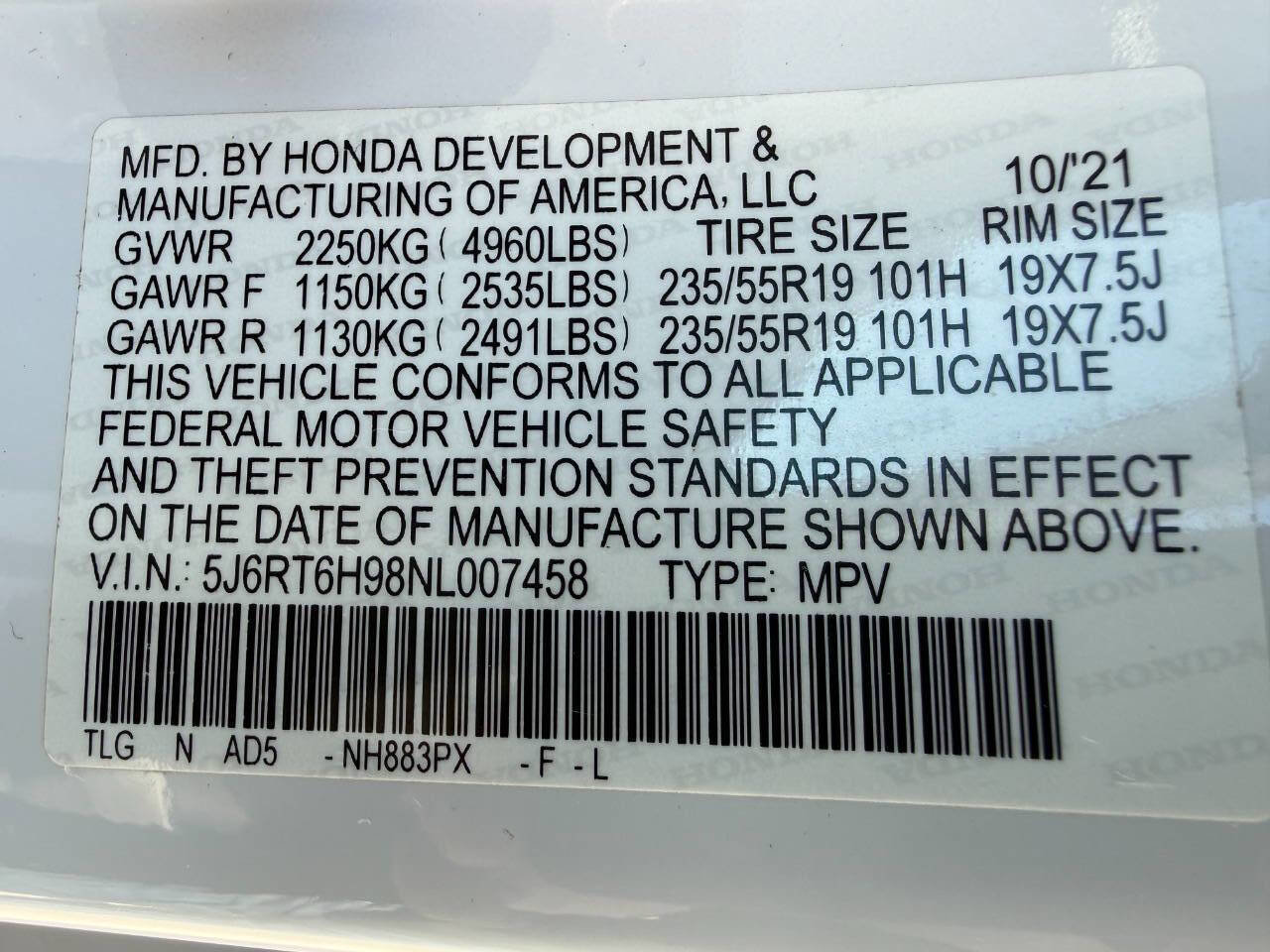Used 2022 Honda CR-V Touring image 45