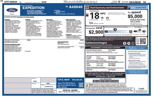 Used 2025 Ford Expedition Platinum AWD/4WD image 5