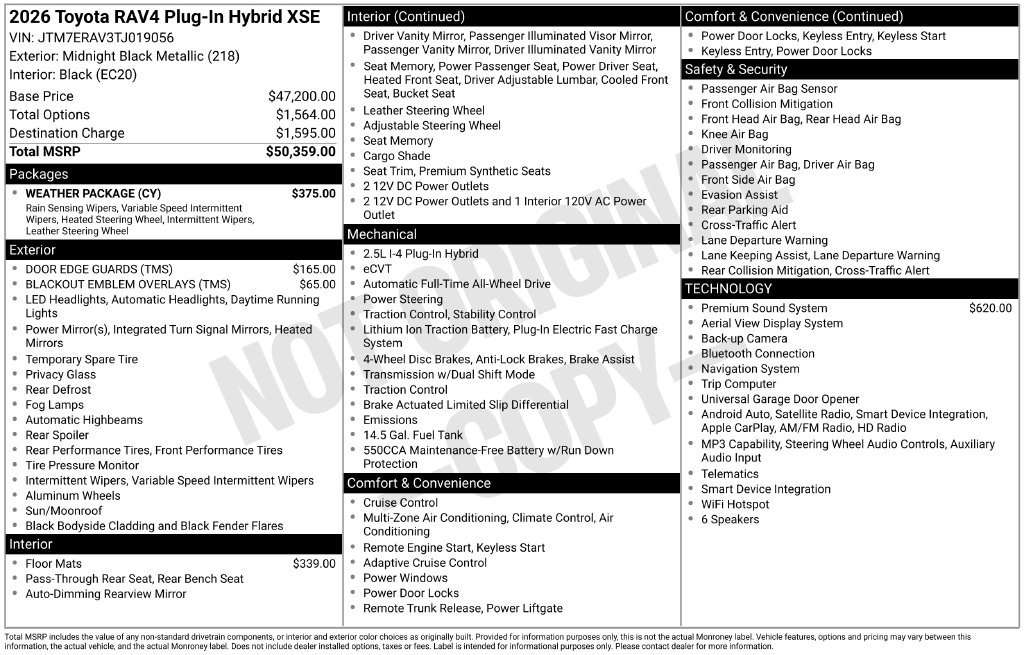 Used 2026 Toyota RAV4 XSE w/ Weather Package AWD/4WD image 32