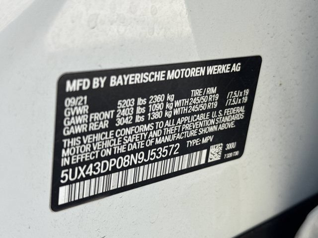 Used 2022 BMW X3 sDrive30i w/ Premium Package RWD image 35